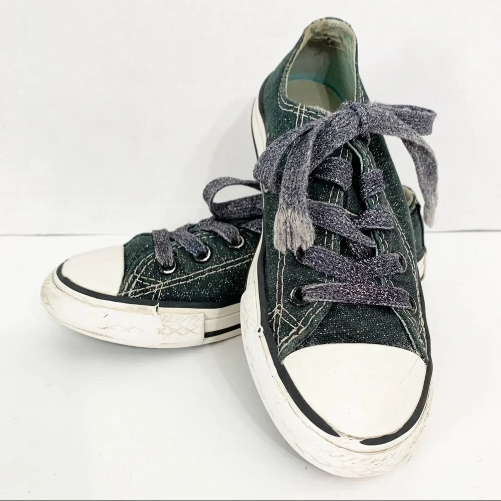 Converse All Star Multi Color Various Print Tounges Low Top Canvas Sneakers